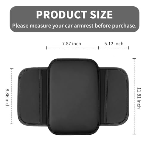 Upgraded Center Console Cover Fit for Ford Escape 04 (Fit for Ford Escape / #004 Black)