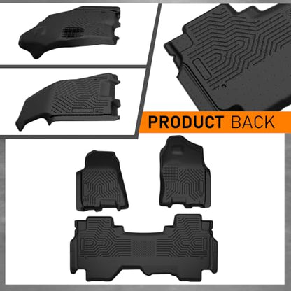 TPE Floor Mats Fit for 2019 (19-24|Fit Dodge Ram 1500 Crew Cab|3PCS)