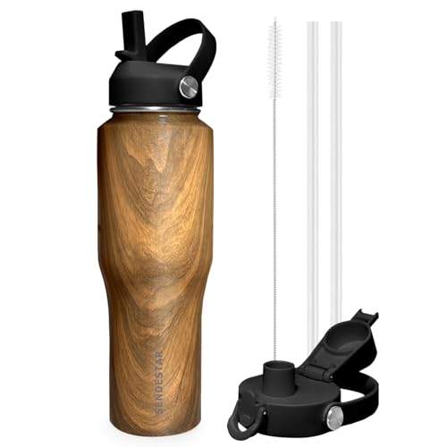 40oz Stainless Steel Water Bottle (Wood / 40 Ounces)