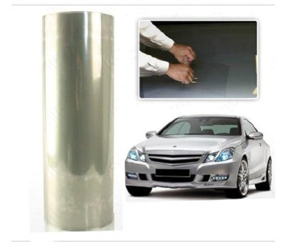 12 by 48 Inches Self Adhesive Headlight (12 X 48 / Clear)