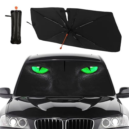 Cat Eyes Car Windshield Sun Shade Umbrella Style Sunshade Funny (57'' X 30'' / style-AB8)
