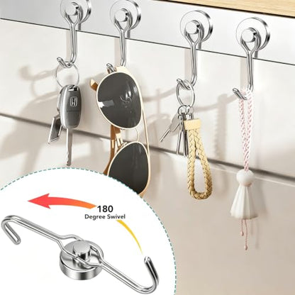 Magnetic Hooks (Silver / 0.98in)