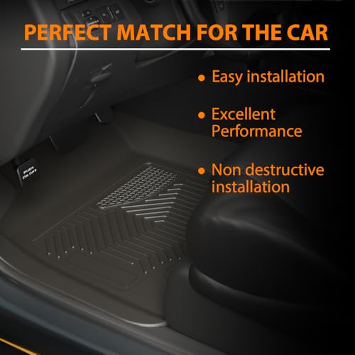 TPE Floor Mats Fit for 2019 (19-24|Fit Dodge Ram 1500 Crew Cab|3PCS)