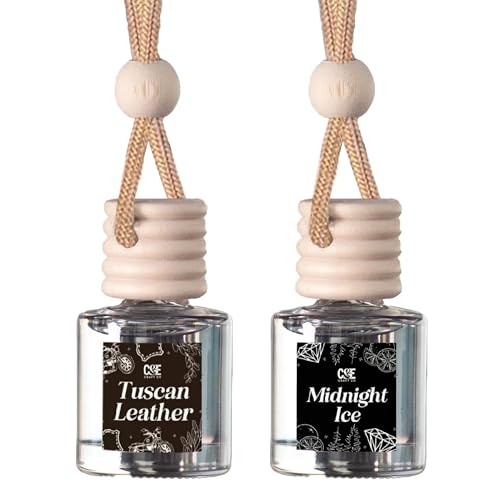 CANDECraftCo 2 Pack Hanging Car Air Freshener Diffuser for Essential Oils