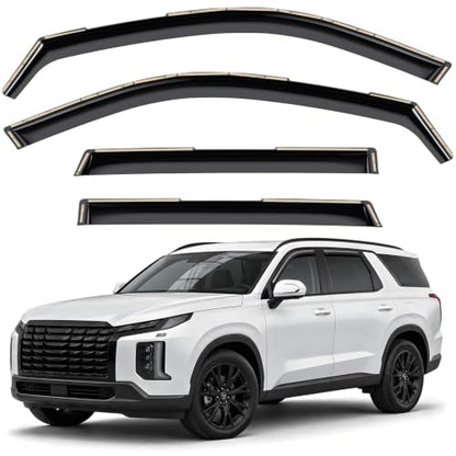 Window Deflectors Smoke Tinted In (For Palisade 21-25)