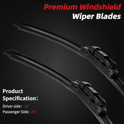 Windshield Wiper Blades Replacement for Ford Mustang 2010 (22"+20" (Pinch Tab))