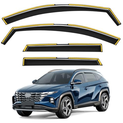 in Channel Window Visors Rain Guards for Hyundai Tucson 2022 (Fit for 2022-2026 Hyundai Tucson)