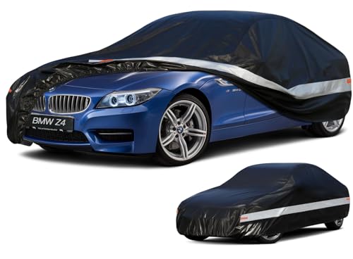 10 Layers Car Cover Custom Fit for BMW Z4 E85 (Black Gray / Custom Fit for BMW Z4)