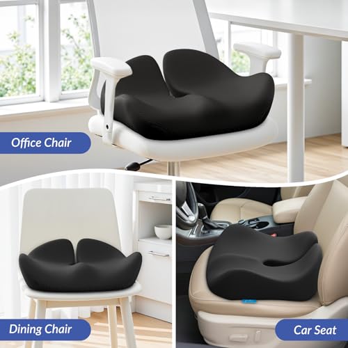 Pioneering Seat Cushion for Pressure Relief (Black)