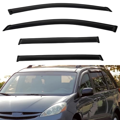 4pcs Window Visors Rain Guards for 2004 (2004-2010 Sienna)
