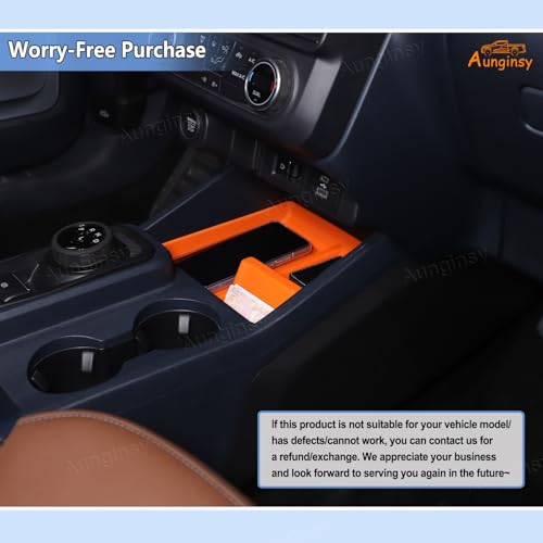 Center Console Shifter Storage Tray for Ford Maverick 2022 (Orange)