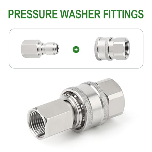 2PCS 304 Stainless Steel 3 (3/8"FNPT)