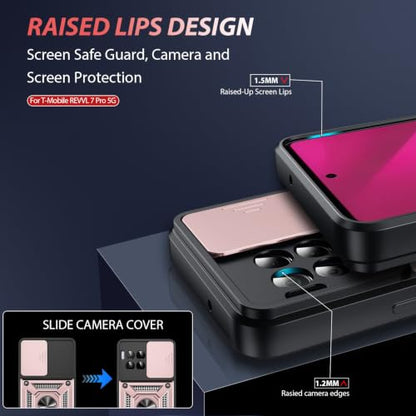 for T Mobile Revvl 7 Pro Phone Case (T-Mobile REVVL 7 Pro（6.78"） / Rose Gold)