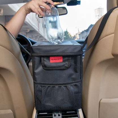 Hanging Car Trash Bag with Lid (Organizer Box)