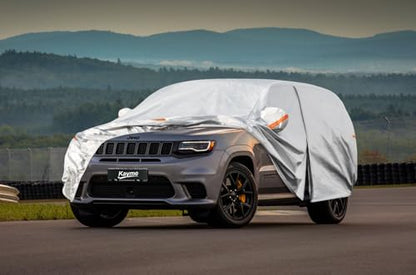 6 Layers Waterproof SUV Car Cover for Jeep Grand Cherokee 2010 (LM-Silver / 47. Custom Fit Jeep Grand Cherokee)