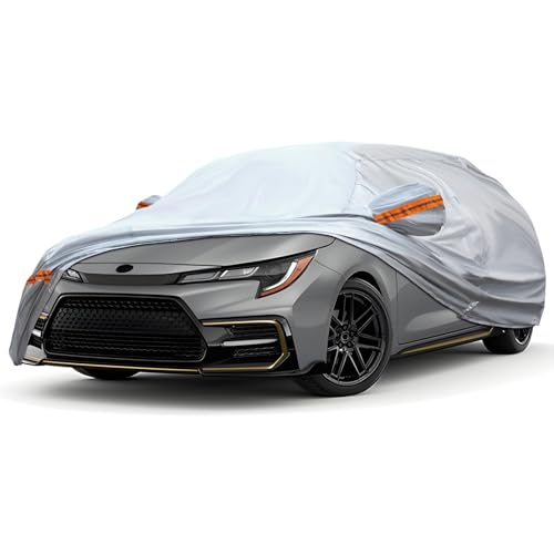 Car Cover Fit for 178" (Orange reflective strip / 2/ J-M For Sedan-Length ( 178"-189" ))