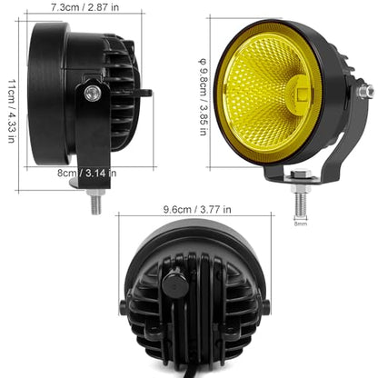4 Inch Led Pod Lights (Yellow)