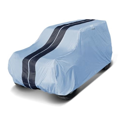 Car Cover Waterproof All Weather for 1998 (Gray / Black (Stripe) / 63. Tracker 2-Door 1998-2004)