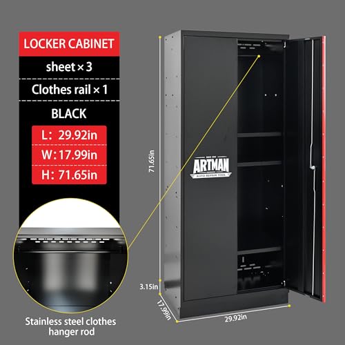 Pre Assembled Garage Storage Cabinet System (Universal / 6 PCS w/ Wood Pannel)