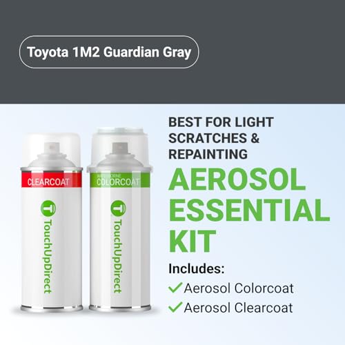 Car Paint Touch Up Spray Kit (Aerosol Spray - Essential Kit / Guardian Gray)