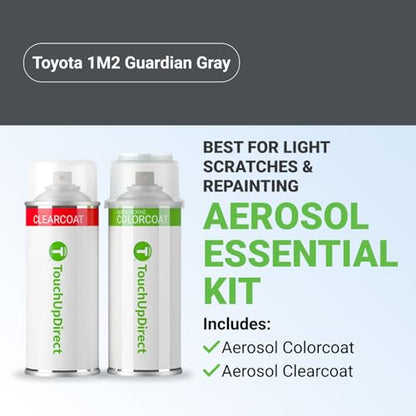 Car Paint Touch Up Spray Kit (Aerosol Spray - Essential Kit / Guardian Gray)