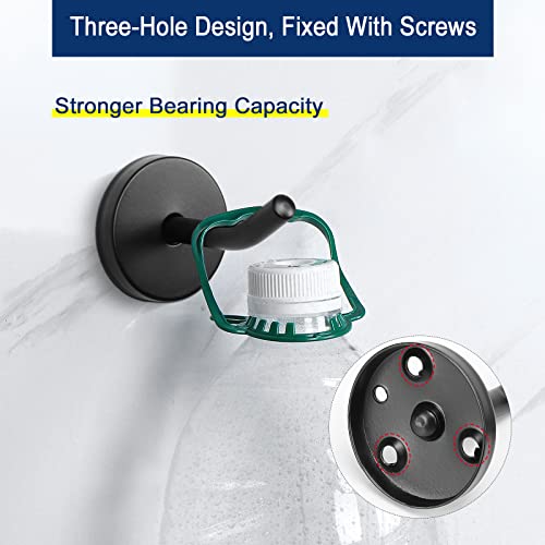 Coat Hooks Wall Mount Hooks for Hanging Hat Hurse Robe (Matte Black / 2 Inch (Wall))