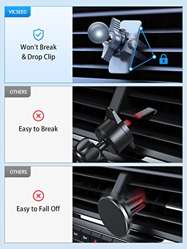for MagSafe Car Mount [Upgraded Strongest Magnet Power] Magnetic Phone Holder for Car Vent 360 Adjustable Magnetic Car Phone Holder Mount for iPhone 16 Pro Max 15 14 13 12 Plus Mini (White)