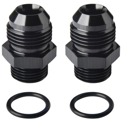12AN Male Flare to 8AN 8 ORB O (12AN to 8AN ORB / Black - 2PCS)