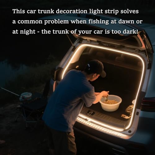 LED Lights for Car Trunk (4M/158in-Dynamic Flowing / Warm White)