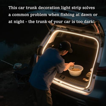 LED Lights for Car Trunk (4M/158in-Dynamic Flowing / Warm White)