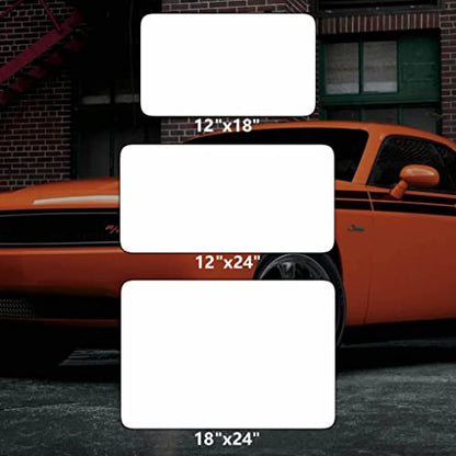 4 Pack Blank Car Door Magnet Sticker (18x12 inch White (4 PACK) / White)