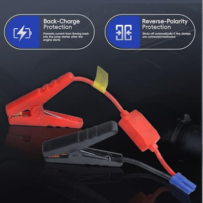 10AWG EC5 Smart Jump Starter Clamps (Basic Protection)