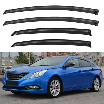 Window Visors Rain Guards for 2011 2012 2013 2014 Hyundai Sonata (2011-2014 Hyundai Sonata)