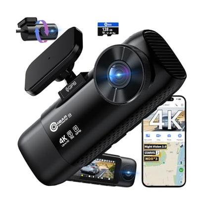 T1 4K 3 Channel Dash Cam (Black)