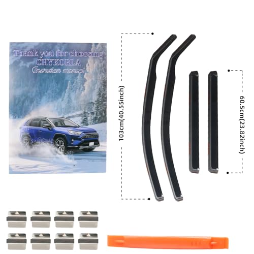 in Channel Rain Guards for Chevrolet Chevy Traverse 2018 2019 2020 2021 2022 2023 (Fit for 2018-2023 Traverse)