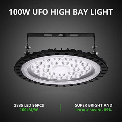 10 Pack 100W UFO LED High Bay Light
