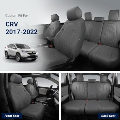 Custom for Honda CRV Seat Covers 2017 (Grey / CR-V 2017-2022)