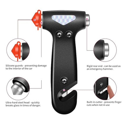 Gadgets Inside the Car Emergency Kit (Black-1pc.)