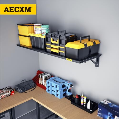 1.2x3ft Adjustable Rail Type Folding Storage Rack Shelf (1.2x3ft / Black)