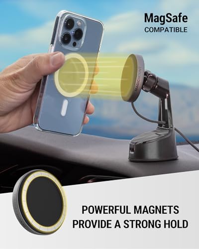MagicMount Charge Pro Qi2 Fast Wireless Charging MagSafe Car Mount Charger (Window / Dash Suction / Circle)