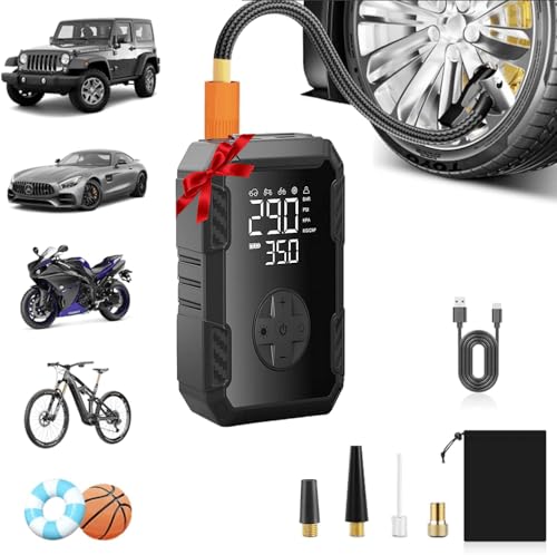 Tire Pump for Bike and Car (Dark-black)