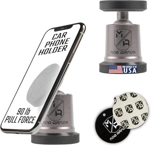 MobNetic Maxx Magnetic Car Phone Holder Mount (Gunmetal)