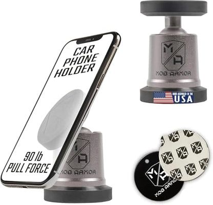 MobNetic Maxx Magnetic Car Phone Holder Mount (Gunmetal)