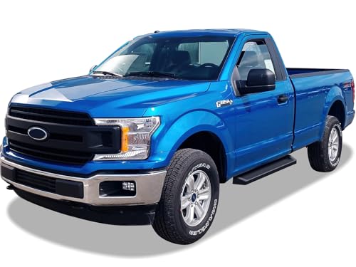 iRunning Boards OE Style Black for F150 F250 F350 Regular Cab (Aluminum Black / Running Board Style)