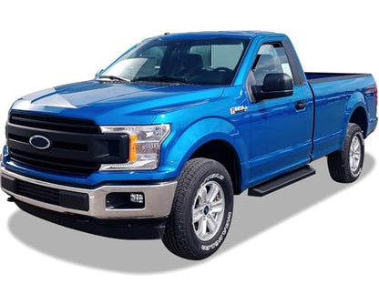 iRunning Boards OE Style Black for F150 F250 F350 Regular Cab (Aluminum Black / Running Board Style)
