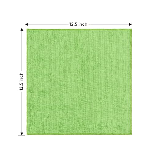 Microfiber Cleaning Cloth 150 Pack (Multicolor / 12.5 x 12.5 Inch)