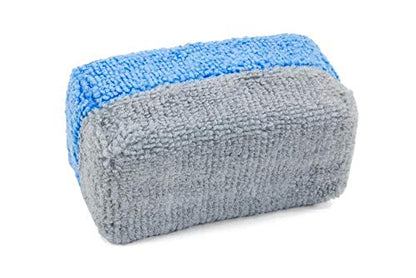 Saver Applicator Terry] Ceramic Coating Applicator Sponge (Blue/Gray)
