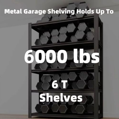 6 Tier Heavy Duty Garage Shelving (6T 55" W x 24" D x 84" H)