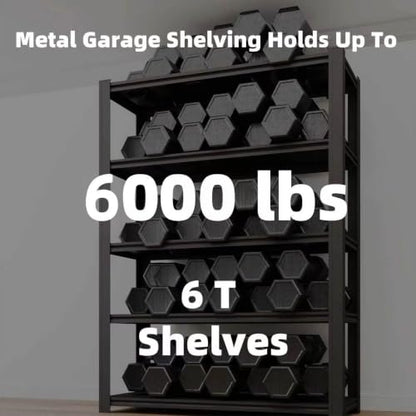 6 Tier Heavy Duty Garage Shelving (6T 55" W x 24" D x 84" H)