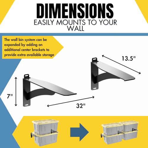 Wall Mounted Tote Rack Storage System